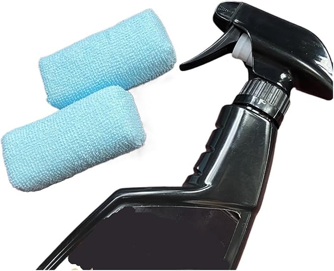 Compatible for 9cm Blue Basic Microfiber Clothes Waxing Applicator Ceramic Coating Sponge(5 PCS Blue)