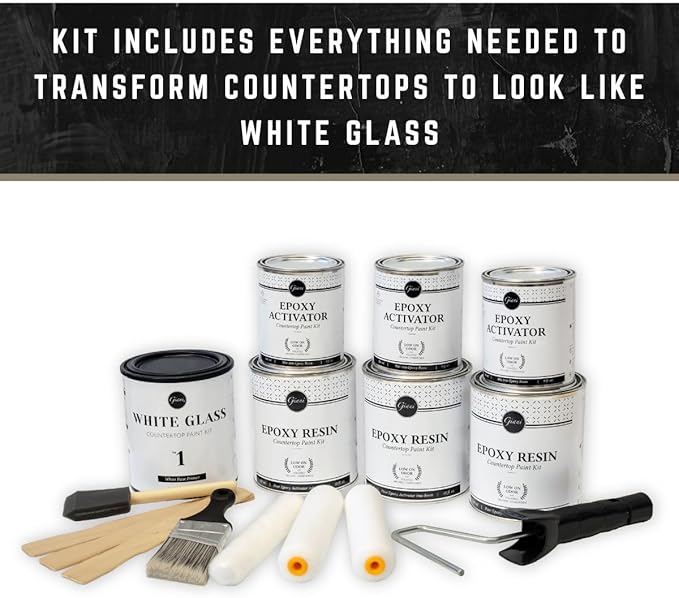 Giani Easy Epoxy Quartz Countertop Paint Kit (White Glass)