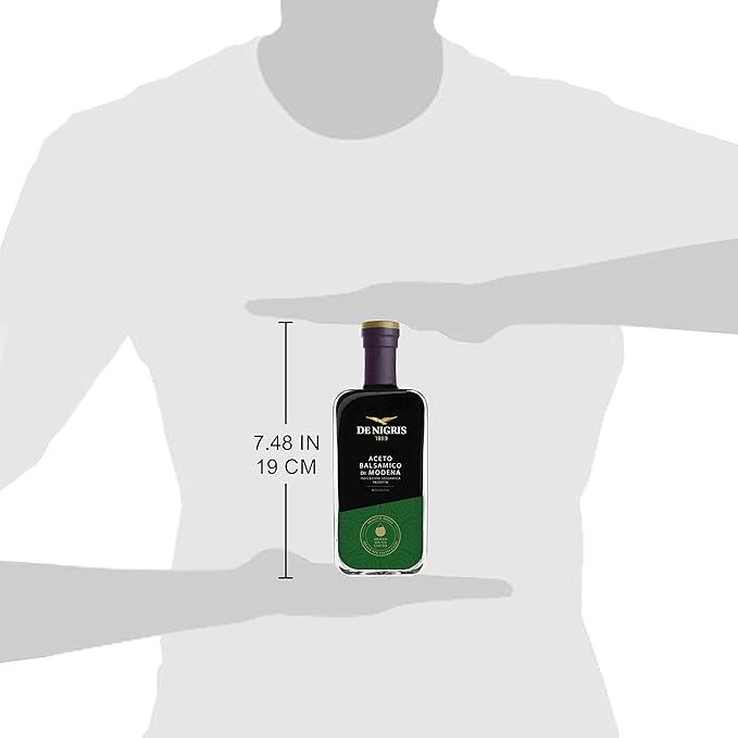 De Nigris Balsamic Vinegar Of Modena Excellence Line Organic Medium Intensity 8,5 Oz (250ml) | Balsamic Vinegar Organic Is Made Exclusively From Raw Materials | Balsamic Vinegar From Modena Italy