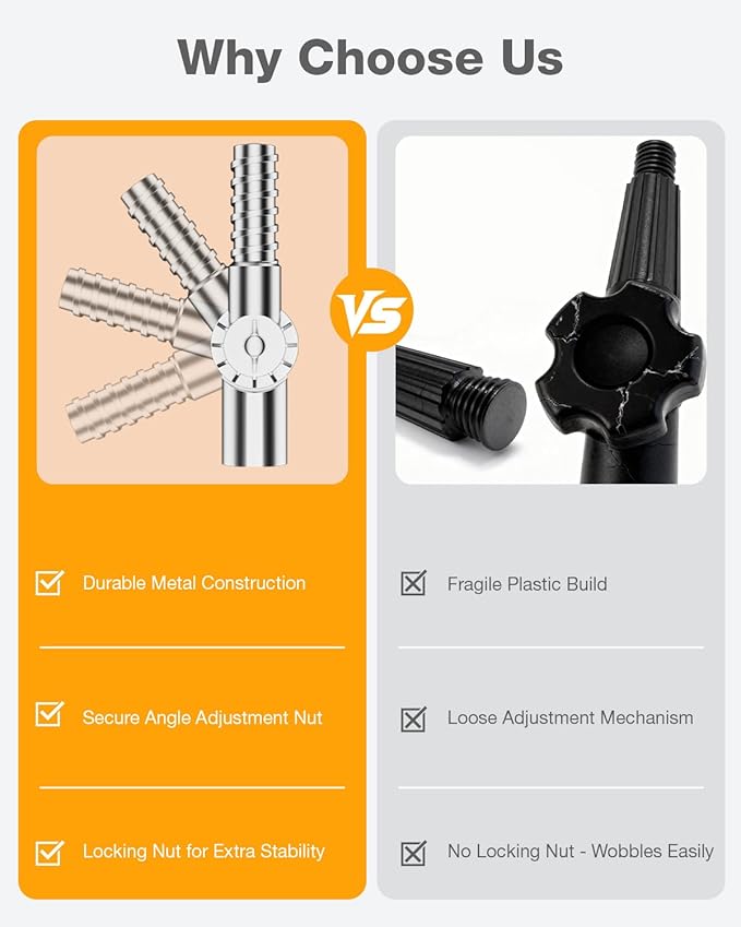 Telescoping Pole, 4-12 Ft with Joint Angle & Squeegee Adaptor, Aluminum Telescopic Paint Roller Extension Pole & Extendable Pole, Anti-Slip Foam Grip, Multi-Purpose Gutter Window Dust Cleaning Pole