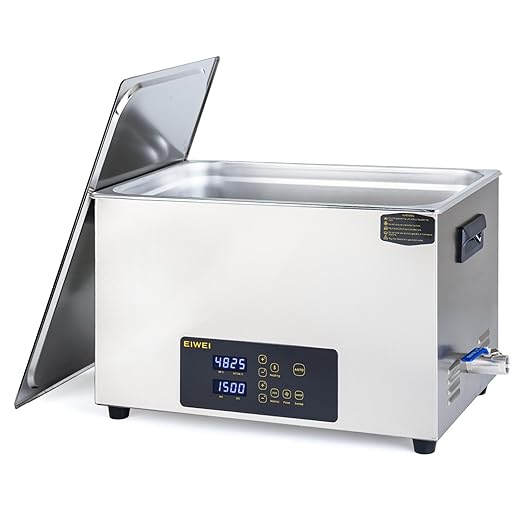 22L Ultrasonic Cleaner, One-Touch Cleaning, Heating, Dual-Frequency, Sweep Frequency, Touch Ultrasonic Cleaning Machine for Labs,Carburetor,Jewelry,Dentures,Automotive Parts