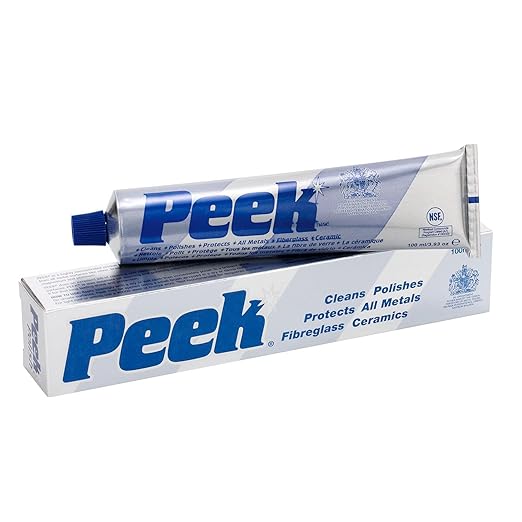 Tri-Peek-33002 Peek Polish, Aluminum and Chrome Metal Polish - 100ml (3.93 oz) Tube