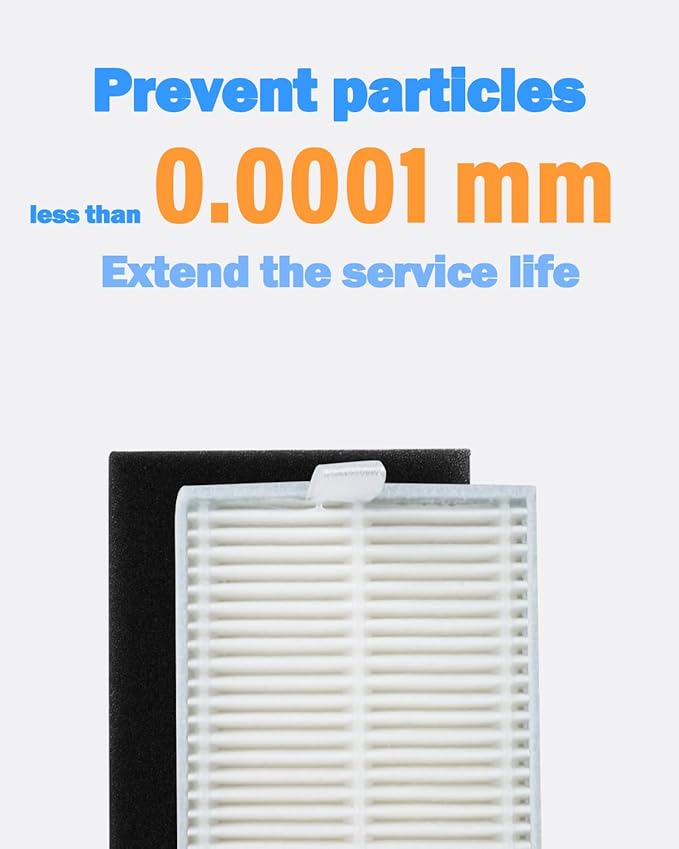 BBT BAMBOOST Filters Replacement Parts Fit for eufy Clean L60, Dust Bags, Side Brush, Roller Brushes, Filter Accessories