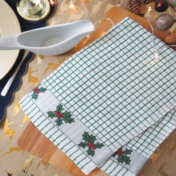Samuel Lamont Poli Dri Tea Towels - Set of 3 100% Cotton 27.5 x 19 Inch