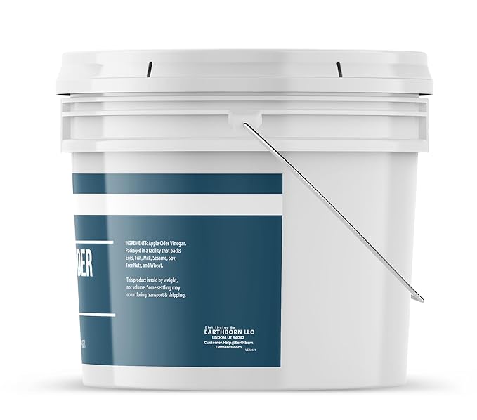 Earthborn Elements Apple Cider Vinegar Powder, 1 Gallon Bucket, Cooking & Baking, Dry Powder