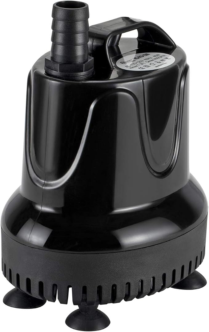 hygger 215 GPH Quick Water Change Aquarium Pump Submersible Fountain Water Pump Fish Tank Pond Drain Transfer Pump with 2 Adaptors