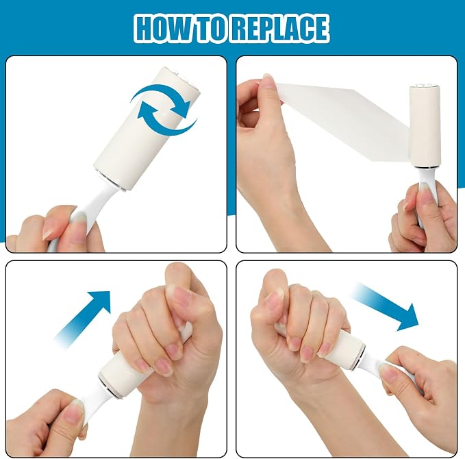 Hushee 100 Pack Mini Lint Rollers for Travel, 3000 Sheets Portable Travel Size Lint Roller Bulk Small Pet Hair Remover for Couch Furniture Clothes 5.9 x 1.1 (White)
