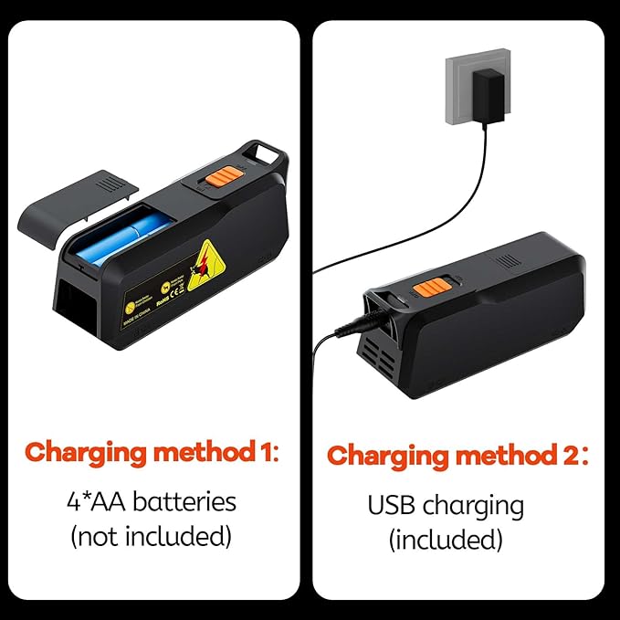 Electric Mouse Trap Electronic Mice Zapper with High Voltage Mouse Traps Indoor for Home Portable Mouse Catcher for Living Room Bedroom Closet Pantry Battery or Plug in Reusable
