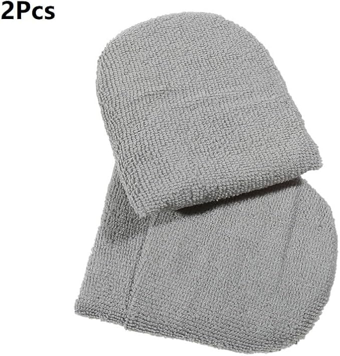 2/4/6Pcs Soft Microfiber Car Wax Applicator Mitts Polishing Sponge Wax Foam Car Wax Applicator Pad Car Detailing Cleaning Tools(2Pcs Grey)