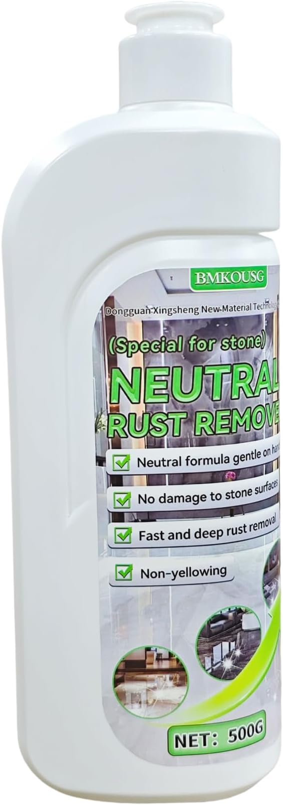 500ml Rust Stain Remover Neutral Metal Cleaner Marble Rust Remover - Powerful and Effective in Removing Rust and Stains From Marble, Granite, Tile, and Metal (500, Milliliters)