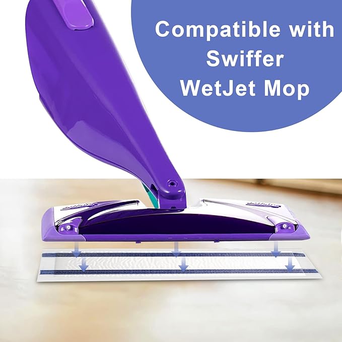 360° Heavy Duty Duster Refills for Swiffer,20 Count Duster Refills with 1 Handle + Mopping Pads Refills for Swiffer Wet Jet Mop - Thickness,Absorbent,24 Count