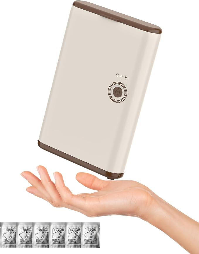 Portable Dryer for Clothes, 3/6/9-Hr Timer, Fragrance Disc, UV Care Light | Mini Compact Foldable Clothes Dryer Machine, Low Noise, Energy Saving, for Laundry Apartment RV Hotel Dorm