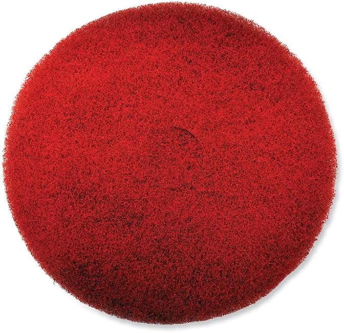 EZ Care Heavy Duty Scrub Pad 20 Diameter Red/Gray 5/Carton