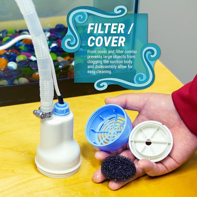 TERA PUMP Aquarium Gravel Cleaner | Electric, Automatic, Vacuum