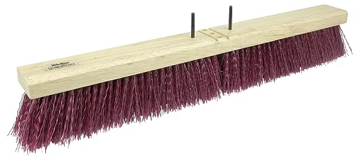 Weiler 44604 Pro-Flex 24" Block Size, Medium Maroon Polypropylene Fill, Sweep