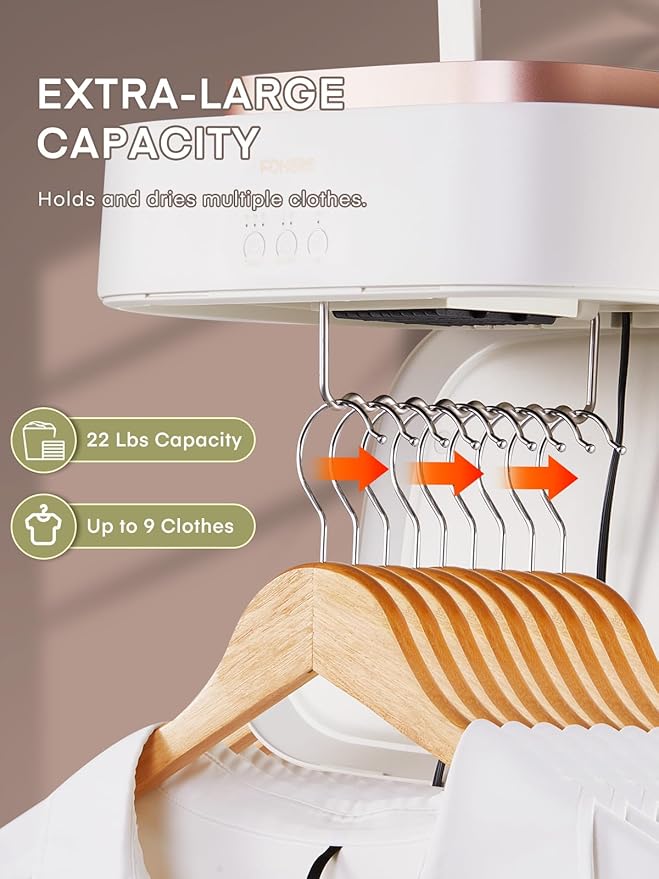 Portable Clothes Dryers, Mini Laundry Dryers with Timer Function & Dry Bag, Easy to Use Multiple Compact Dryer for Clothes, for Travel, Apartment, RV, Dorm, for Light Clothes, Underwear, Baby Clothe