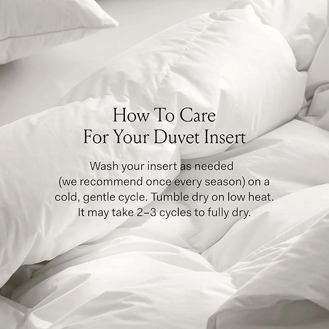 BOLL & BRANCH Down Duvet Insert - Full/Queen, Midweight - Luxury Shell - Cruelty-Free U.S. Down Bedding - Bafflebox, Maintains Loft