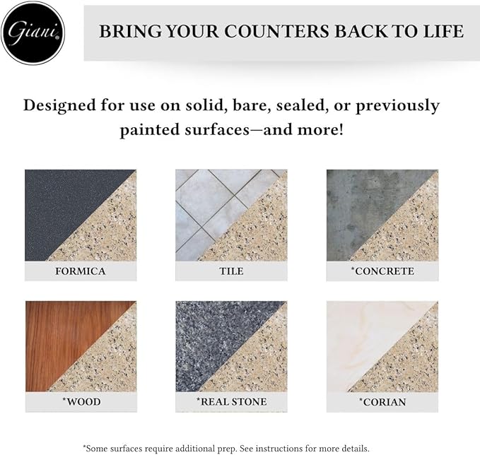 Giani Granite Countertop Paint Kit 2.0-100% Acrylic (Sicilian Sand)