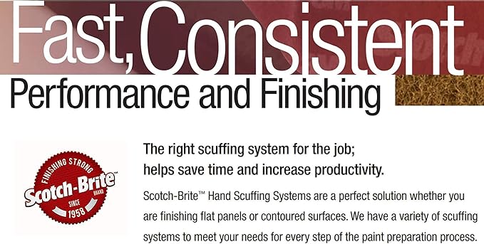 Cubitron Scotch-Brite Primer Prep Scuff 07747, 4-3/4 in x 15 ft (Pack of 3)