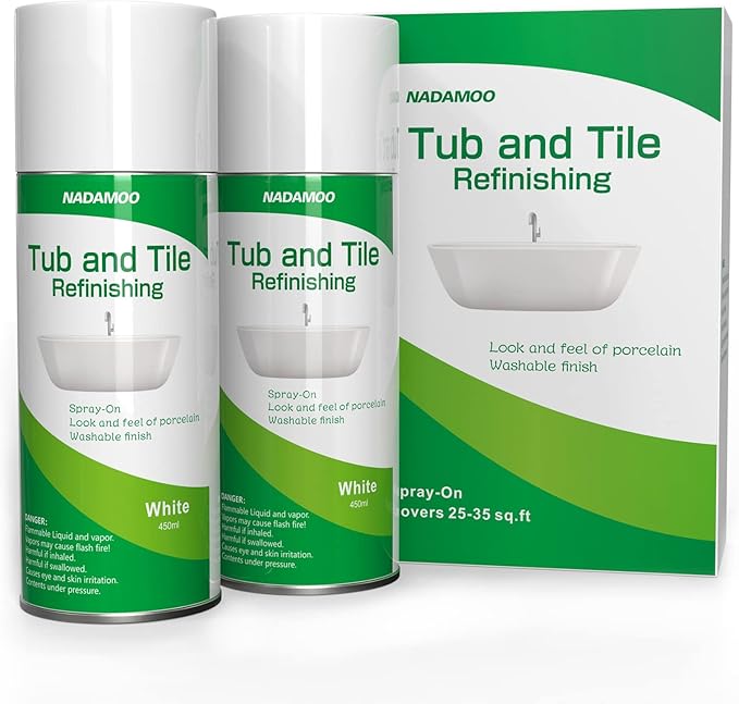 NADAMOO Tub and Tile Refinishing Kit + Spray Paint