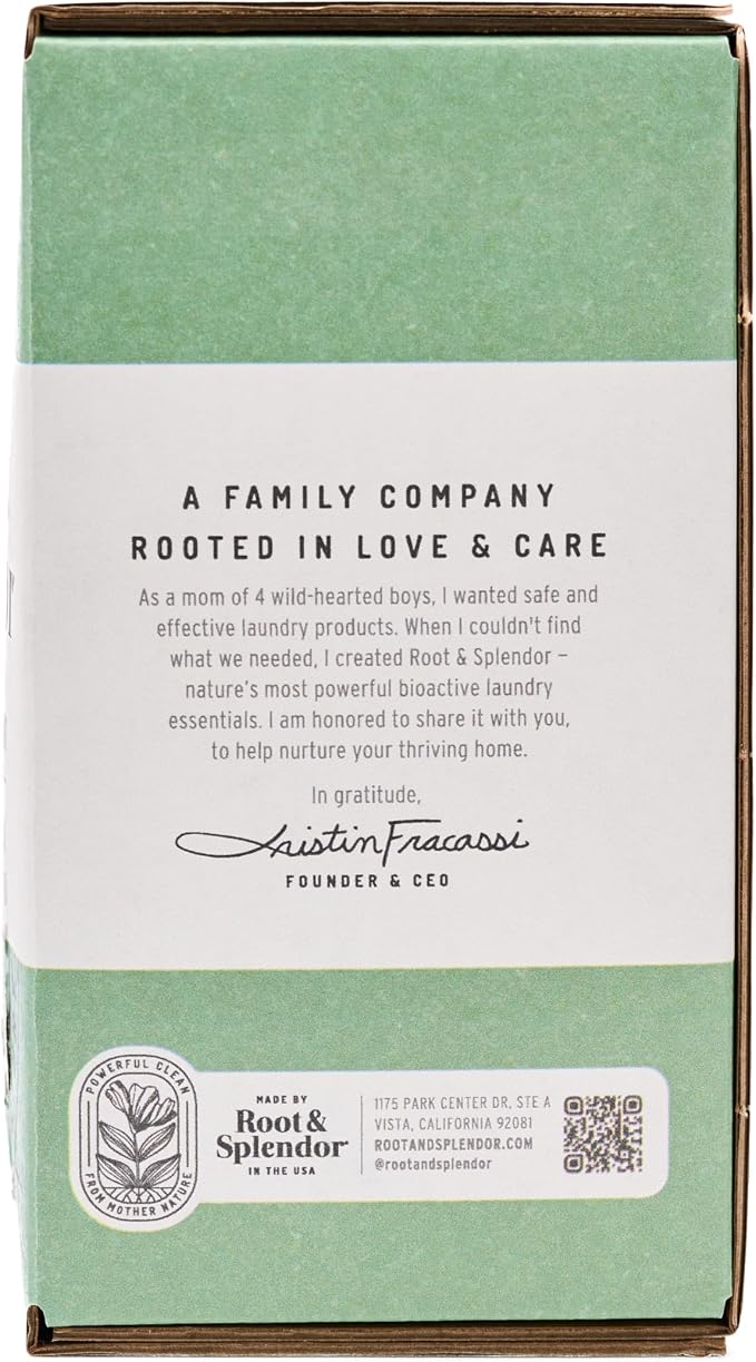 Root & Splendor Ultra Concentrated Non Toxic Laundry Detergent Liquid - Plant Based & Eco Friendly Enzymatic Laundry Soap, Humble Scent, 3 Liter, 202 Loads