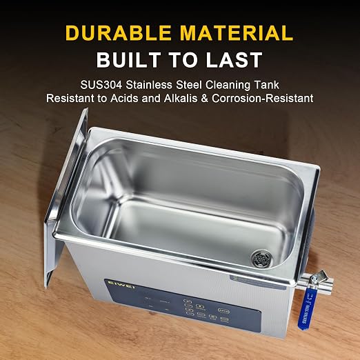 6L Ultrasonic Cleaner, One-Touch Cleaning, Heating, Dual-Frequency, Sweep Frequency, Touch Ultrasonic Cleaning Machine for Labs,Carburetor,Jewelry,Dentures,Automotive Parts