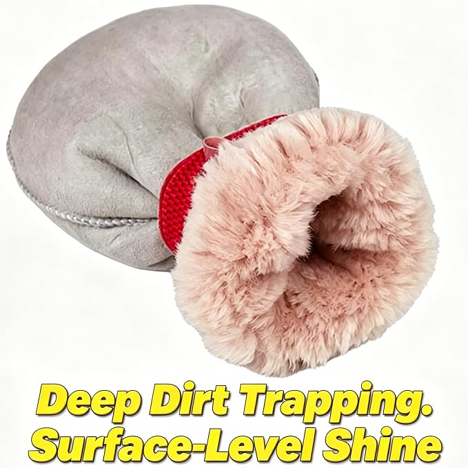 Ultra-Soft Lambswool Car Wash Mitt, Extra Large Scratch-Free Cleaning Glove | Paint-Safe, Lift Dirt, Prevent Swirl Marks, Perfect for Washing and Detailing Cars, Trucks, SUVs & Motorcycles