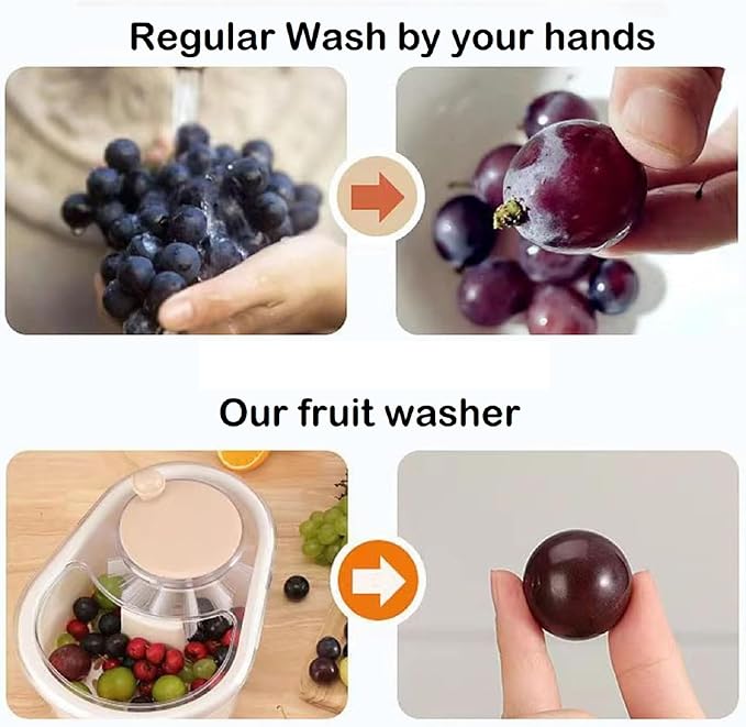 Fruit and Vegetable Cleaner, Spin Wash Cleaner, Vortex Washer Spinner, Quick Drain Washer.