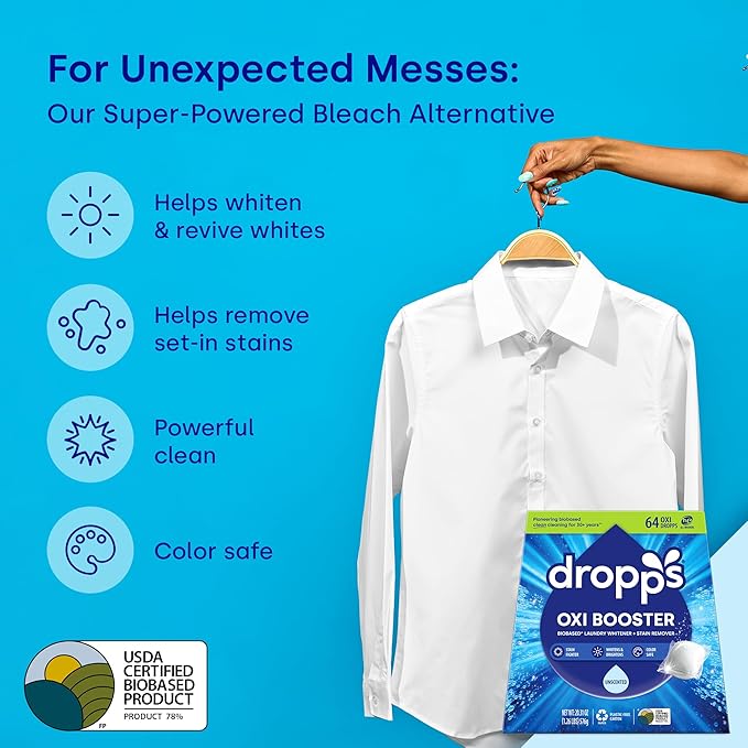 Dropps Unscented Bundle - Fabric Softener Pods & Oxi Booster Pods