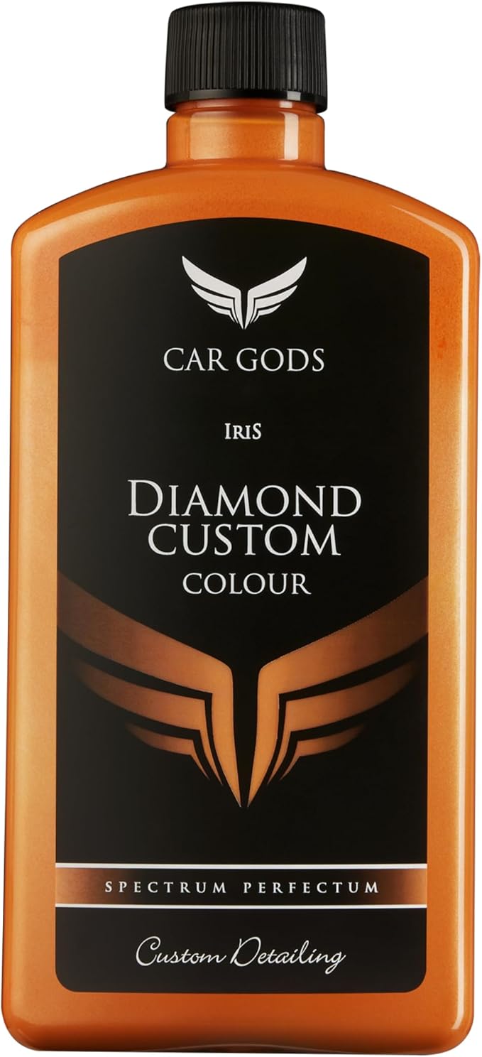 Car Gods Iris Custom Color Orange 3-in-1 Polish Wax Color Restorer & Scratch Remover, 16 Colors Available, 17 Fl Oz