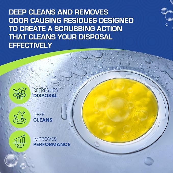True Fresh- 49 Pcs Bundle- Garbage Disposal Cleaner -Compatible with All Disposal Brands and Washing machine Cleaner Tablets compatible with Front Loader -Top Loader -HE, Deodorize and Descales