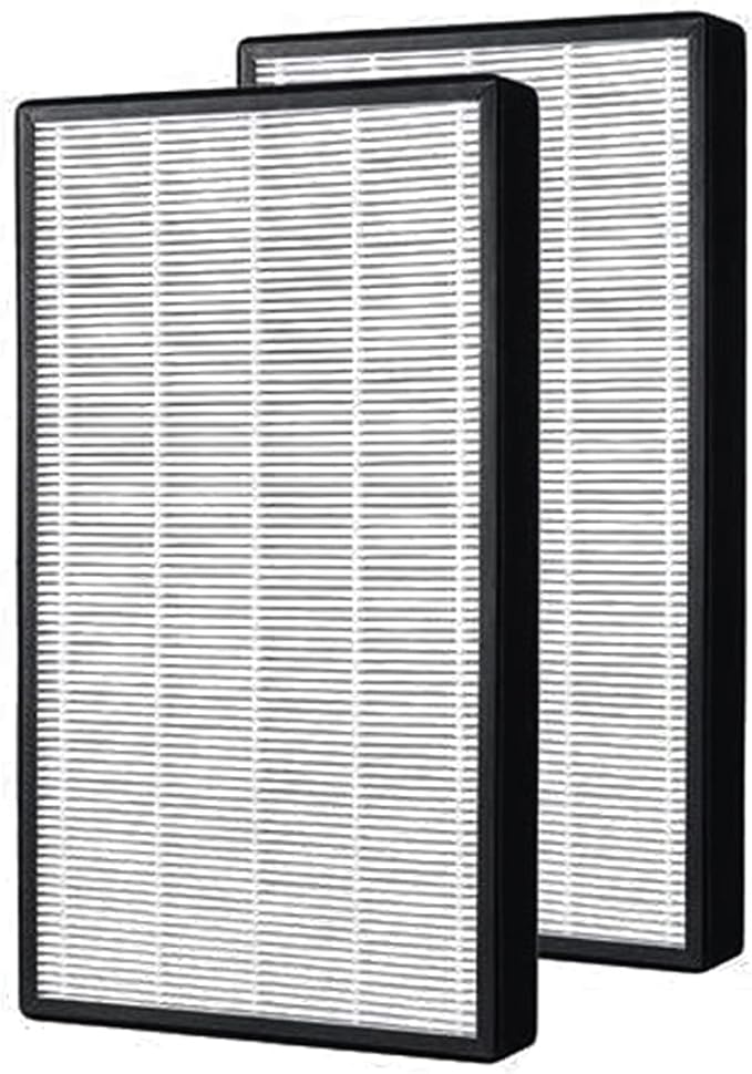 2 Pack Replacement Filters Fit for COLZER KJ800, 3-In-1 Composite Filters (Pre-filter, Activated Carbon, True HEPA)