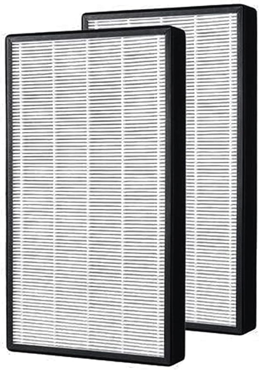 2 Pack Replacement Filters Fit for COLZER KJ800, 3-In-1 Composite Filters (Pre-filter, Activated Carbon, True HEPA)