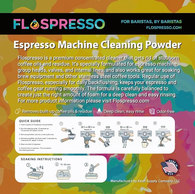 Espresso Machine & Coffee Brewing Equipment Cleaning Powder (20 oz (566 grams))