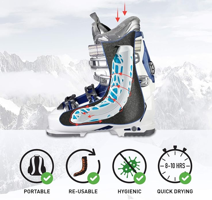 Extreme Boot Dryer | No Electricity or Heat | Great for All Boots, Inc. Motorbike, Ski, Snowboard, Walking & Hiking.