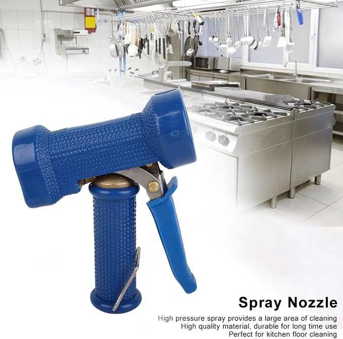 High Pressure Spray Nozzle, Kitchen Cleaning Spray Head Multifunctional Cleaning Sprayer for Hotel Restaurant Kitchen Floor Car Washing (2pcs-20mm Female Thread)