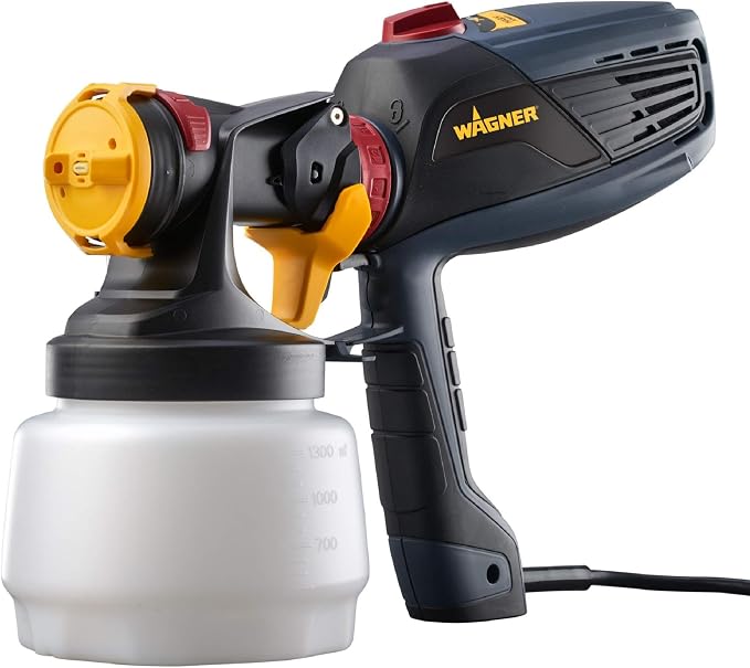 Wagner Spraytech 0529011 FLEXiO 570 Handheld HVLP Paint Sprayer, Sprays Most Unthinned Latex, Includes iSpray Nozzle, Complete Adjustability for All Needs