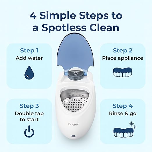 iSonic F3900 Ultrasonic Denture/Aligner/Retainer Cleaner for All Dental appliances (Machine Only)