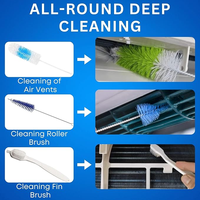 Oiktylr 18pcs Mini Split Cleaning Kit Bag, Waterproof AC Cleaning Cover with Storage Bag, PVC Air Conditioner Cleaning Bib with 2L Pressure Sprayer, HVAC Minisplit Cleaning Kit (Large)
