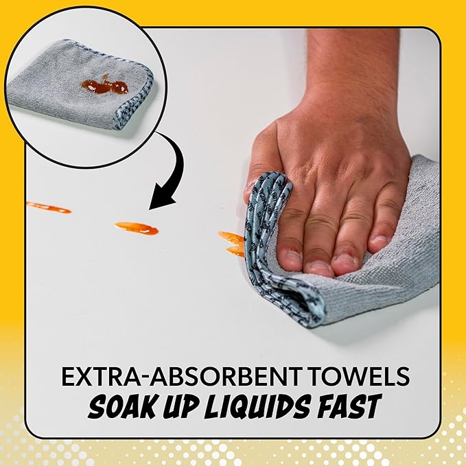 Chemical Guys Microfiber Towels for Cars Microfiber Cleaning Cloth Multi Color Drying Towels Car Detailing for Wash Interior and Glass, 14 x 12 Inch - 12 Pack