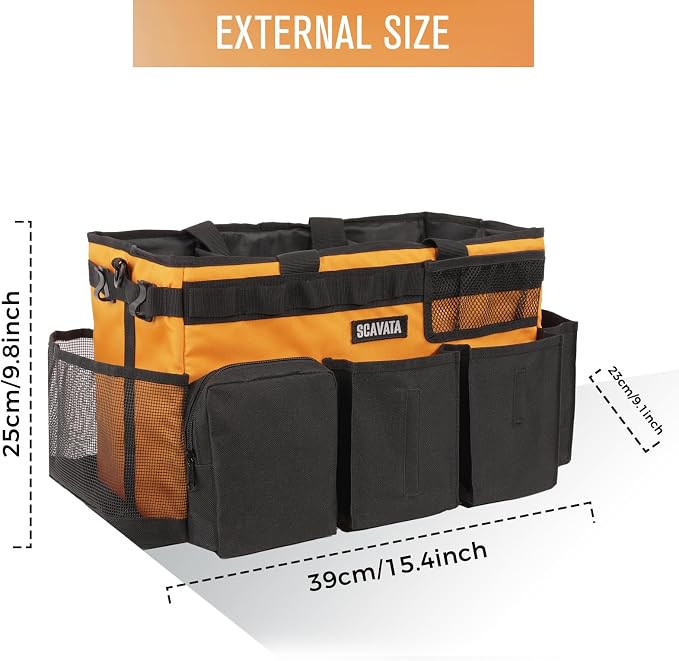 2 Pack Cleaning Caddy Bag (Blue & Orange)