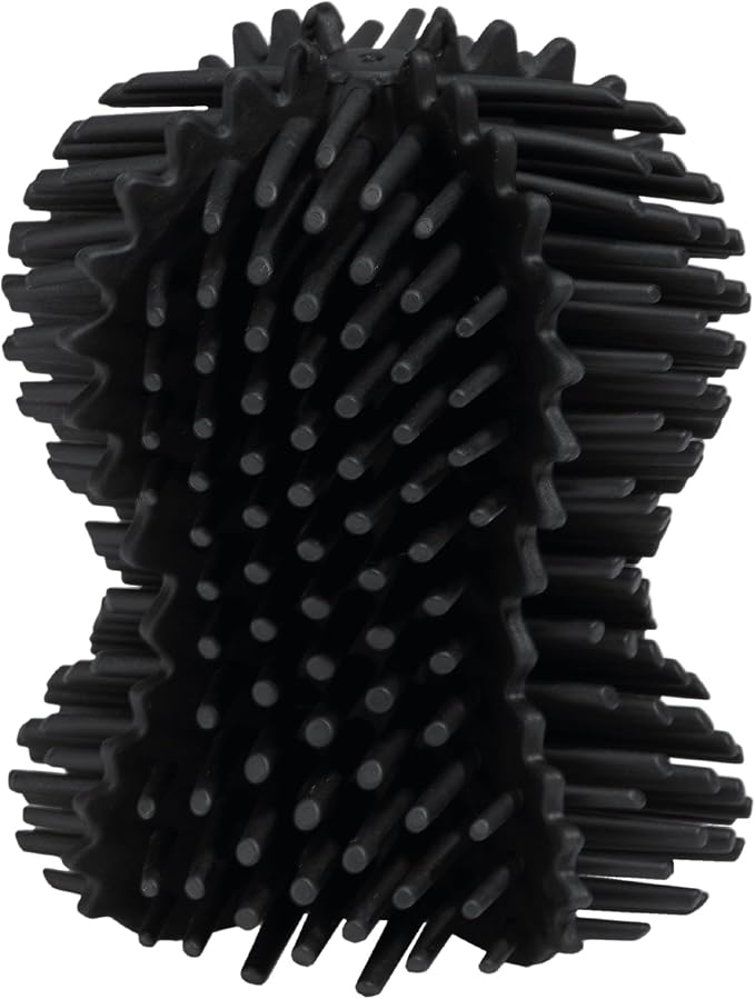 ReBorn Recycled Toilet Brush - Bathroom Toilet Bowl Brush & Holder - Anti Drip 360° Hourglass Brush Head - Closed Fit Storage Cover - Replaceable Heads - Made in Britain (Graphite Black)