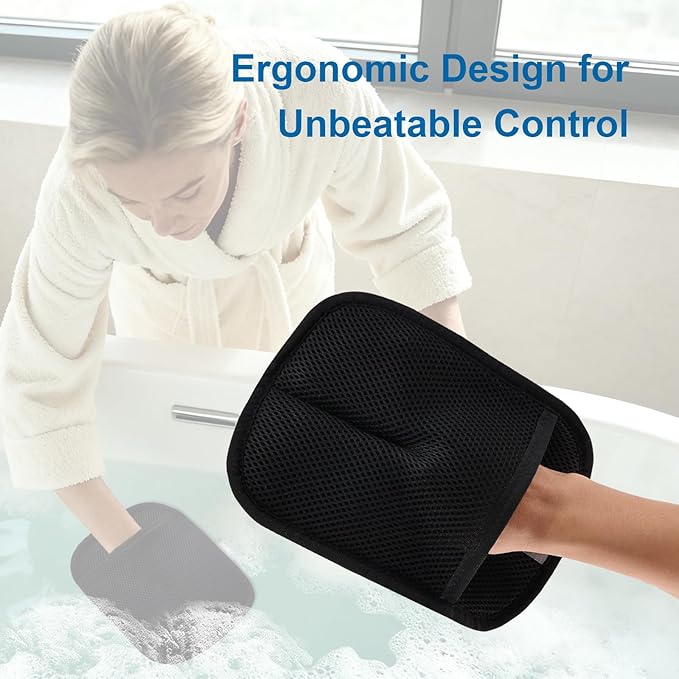 Reusable Cleaning Gloves for Bathtub, Hot Tub,Sink & Shower Surface Cleaner (2 Pack) – Spa Scum Remover & Cleaning Tools, Absorbs Oils & Grime Accessories Deep Cleaning
