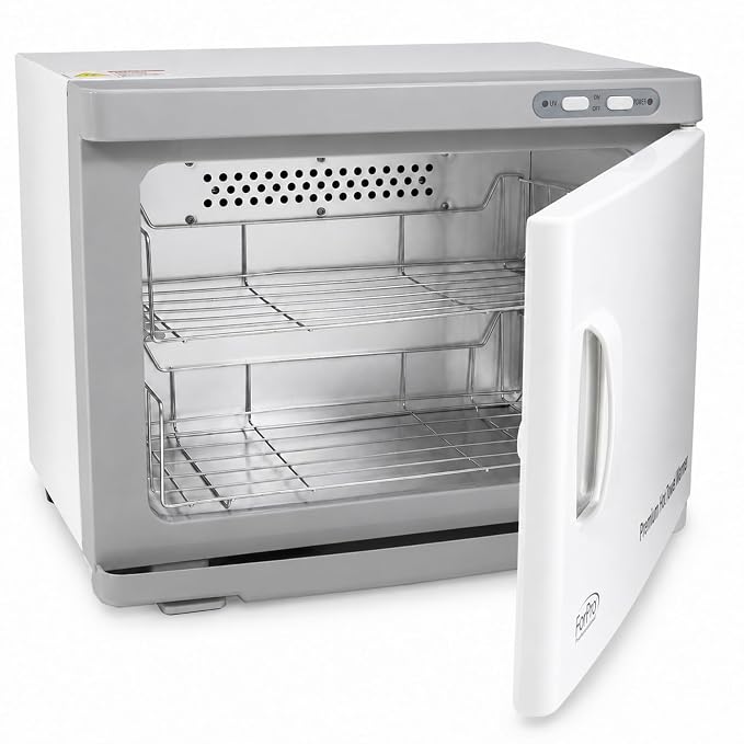 ForPro Professional Collection Premium Hot Towel Warmer, 23L Extra Large Capacity, Two Stainless Steel Racks, White