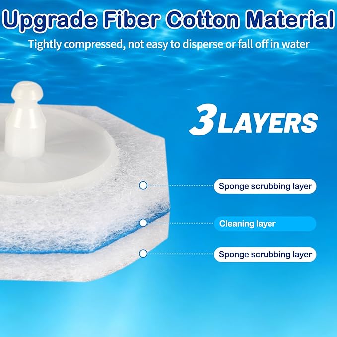 100 Count Disposable Toilet Wand Refills for Toilet Wand, 5X Cleaning Power Scrubber Refill, Replacement Heads for Toilet Cleaning, 360° Efficient Cleaning, No Falling Apart, Fresh Fragrance