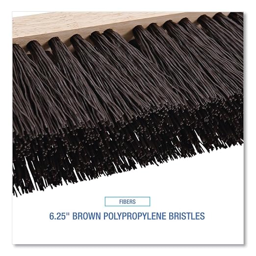 Boardwalk BWK73160 Street Broom Head, 16" Wide, Polypropylene Bristles