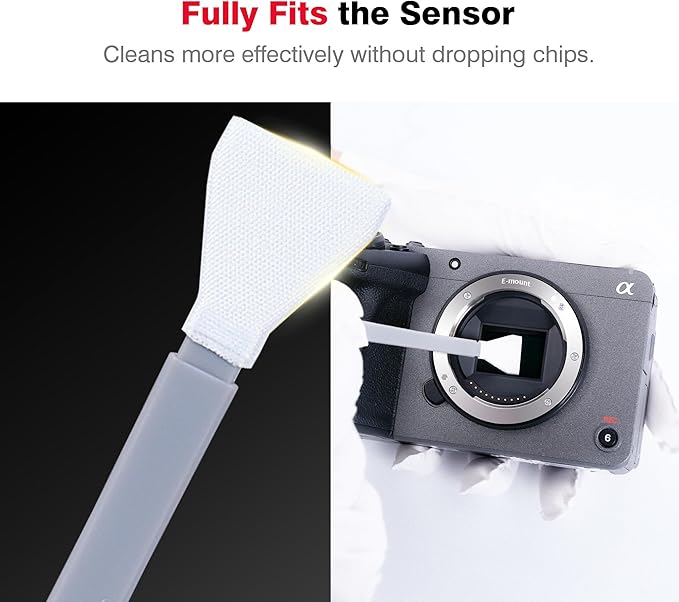 VSGO APS-C Sensor Cleaning Kit, 6pcs Sensor Swabs & 10ml Sensor Cleaner for Nikon Sony Canon DSLR Camera Clean (VS-S02-6)