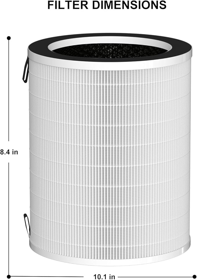 MAX HEPA Filter Replacement Compatible with Afloia MAX/MAGE/MAGE PRO and Sans/Air-Honati/Compass Home Smart/Taylor Swoden/Cuckoo CAC-J1510FW Air Cleaner Purifier, 2 Pack
