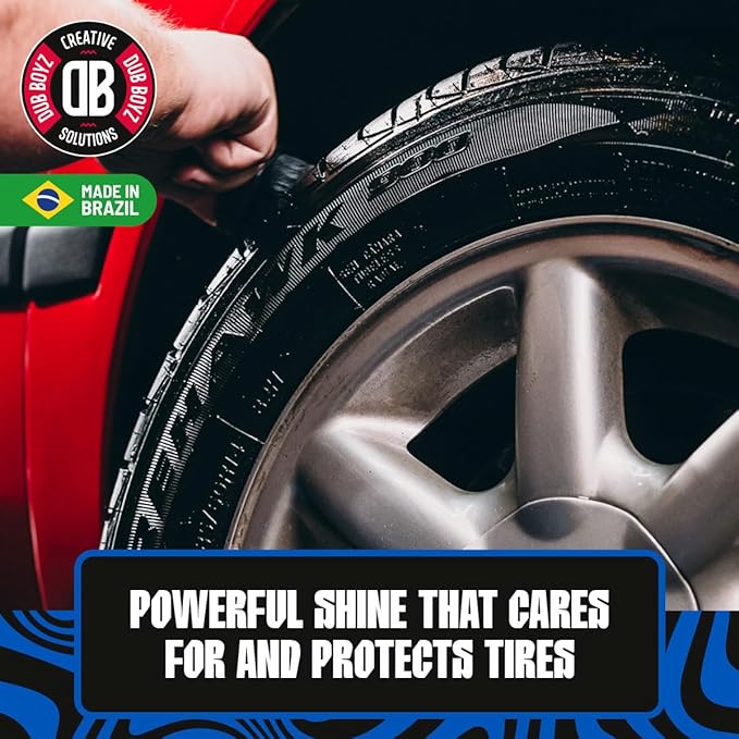 DUB BOYZ Complete Wheel & Tire Care Kit – Includes Iron Skunk Rim Decontaminant, D-RET Heavy-Duty Rubber Cleaner, and Good Shine Tire Dressing – Deep Clean and Shine for Wheels and Tires