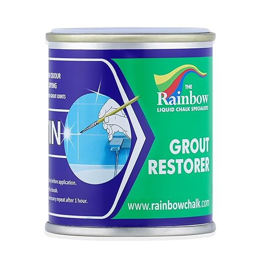 Grout Pen Paint: Waterproof Tile Paint Grout Refresh Restorer for Floor, Kitchen & Bathroom Shower Tiles - Dark Grey - Can Size for Larger Projects - 125ml (4.2oz)
